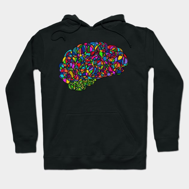 Chaos Brain Hoodie by Laurabund